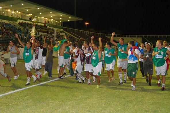 Fotos do Fluminense campeão da Copa Jaques Wager 